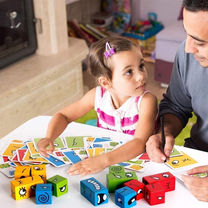 Juego Cubos Cambia Cara Montessori