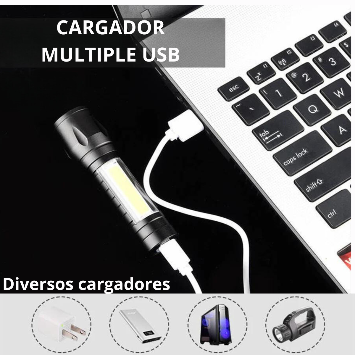 Linterna PowerLight™ Led Recargable