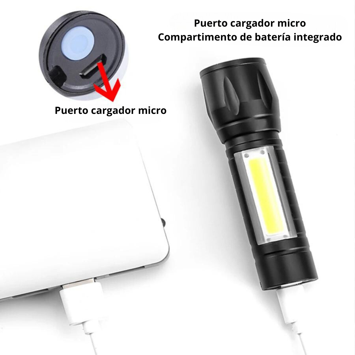 Linterna PowerLight™ Led Recargable