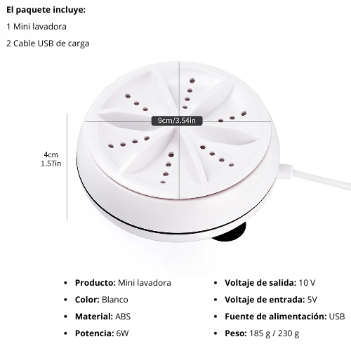 Mini lavadora portátil
