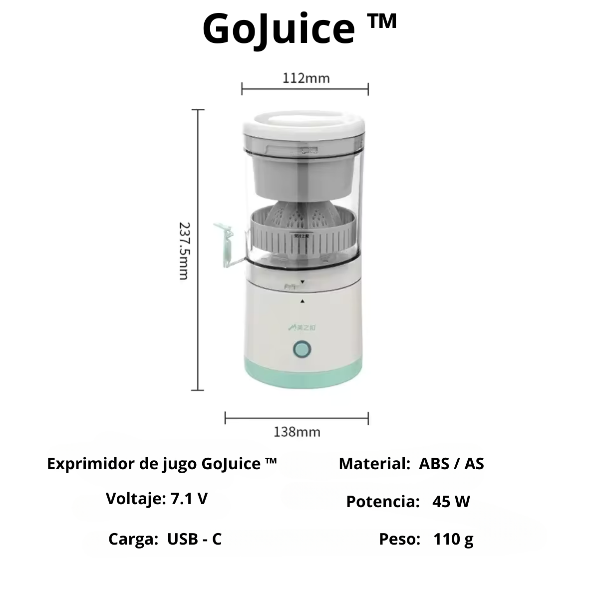 GoJuice ™ Exprimidor de jugo