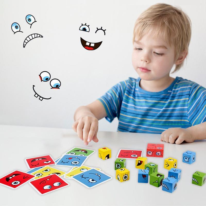 Juego Cubos Cambia Cara Montessori